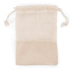 Juego de discos limpiadores faciales con bolsa de algodón color natural primera vista