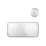 Parasol para coche de poliéster con dos áreas redondas Ø65cm varios colores