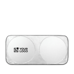 Parasol para coche de poliéster con dos áreas redondas Ø65cm vista principal