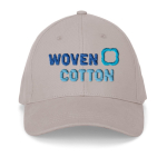 Gorra ajustable de algodón cepillado de 6 paneles 260 g/m2 color gris claro imagen con logo 2