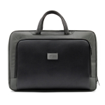 Maletín de portátil con asas cortas y largas BrandCharger 16'' color negro vista de impresión