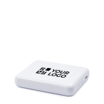 Batería externa magnética ultrafina USB-C BrandCharger 5.000mAh color blanco vista de impresión