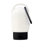 Loción solar con mosquetón y tapón a color SPF30 30ml color negro primera vista