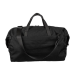 Bolsa de deporte espaciosa hecha de residuos plásticos del océano color negro primera vista