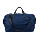 Bolsa de deporte espaciosa hecha de residuos plásticos del océano color azul marino primera vista