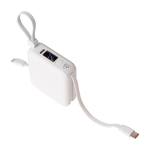 Powerbank de plástico con carga rápida y pantalla LED 10.000 mAh primera vista