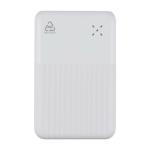 Powerbank de plástico reciclado con carga rápida 20.000 mAh color blanco primera vista