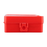 Botiquín en caja de plástico con cierre de clip y 15 piezas sexta vista