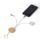 Set de cables carga con anilla metálica para colgar 65W tercera vista