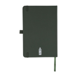 Libreta de poliéster RPET de tapa semi rígida A5 hojas a rayas cuarta vista