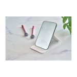 Espejo plegable de bolsillo con tapa de piel sintética 70x11cm cuarta vista