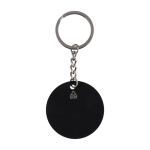 Llavero con diseño de balón de acero inoxidable y caucho quinta vista