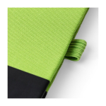 Libreta de RPET con detalle de PU en la parte baja A5 hojas a rayas sexta vista