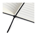 Libreta de RPET con detalle de PU en la parte baja A5 hojas a rayas novena vista