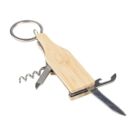 Llavero en forma de botella multiusos con sacacorchos y cúter sexta vista