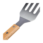 Espátula de barbacoa con abrebotellas y mango de madera quinta vista