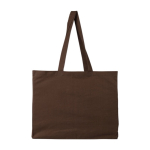 Bolsa de algodón OEKO-TEX con fuelle y asas largas 180g/m² tercera vista