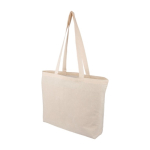 Bolsa de algodón con certificación OEKO-TEX y asas largas 140g primera vista