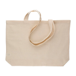 Bolsa de algodón con certificación OEKO-TEX y asas largas 140g sexta vista