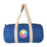 Bolsa deportiva de algodón OEKO-TEX con cremallera y asas largas segunda vista