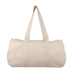 Bolsa deportiva de algodón color natural OEKO-TEX y asas largas tercera vista