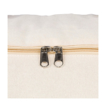 Bolsa deportiva de algodón color natural OEKO-TEX y asas largas quinta vista