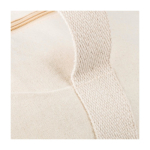 Bolsa deportiva de algodón color natural OEKO-TEX y asas largas sexta vista