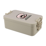 Fiambrera apilable de dos pisos con set de cubiertos 2.2 L segunda vista