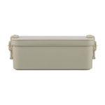 Fiambrera apilable de dos pisos con set de cubiertos 2.2 L cuarta vista