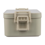 Fiambrera apilable de dos pisos con set de cubiertos 2.2 L quinta vista