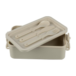 Fiambrera apilable de dos pisos con set de cubiertos 2.2 L séptima vista