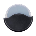 Cortapizza con funda extraíble y cuchilla de acero inoxidable color negro primera vista