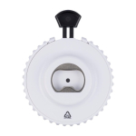 Dados mecánicos con abrebotellas y pulsador en plástico tercera vista