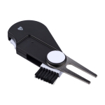 Herramienta multiusos de plástico para golf con marcador y contador primera vista