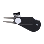 Herramienta multiusos de plástico para golf con marcador y contador tercera vista