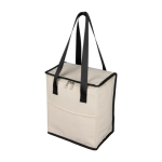 Bolsa nevera cuero sintético con asas largas y bolsillo delantero 9L primera vista