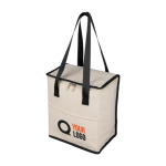 Bolsa nevera cuero sintético con asas largas y bolsillo delantero 9L segunda vista