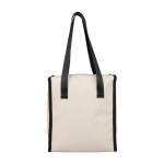 Bolsa nevera cuero sintético con asas largas y bolsillo delantero 9L cuarta vista