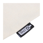 Bolsa de polialgodón reciclado con cremallera y asas largas 330g/m² novena vista