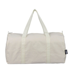Bolsa deportiva de polialgodón reciclado con cremallera 330 g/m² color beige primera vista