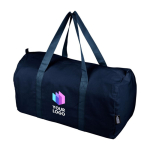 Bolsa deportiva de polialgodón reciclado con cremallera 330 g/m² segunda vista