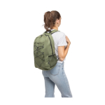 Mochila deportiva con bandas elásticas y mallas laterales décima vista