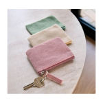 Monedero hecho de pana para personalizar con cremallera a juego quinta vista