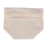 Neceser hecho de pana para personalizar con cremallera a juego sexta vista