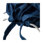 Mochila cuerdas y bolsa vaquera reciclada con cordones color natural octava vista