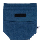 Bolsa nevera enrollable vaquera reciclada con cierre de velcro color azul vaquero primera vista