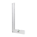 Escuadra de aluminio con nivel de burbuja en la base y regla de 30cm segunda vista