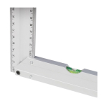 Escuadra de aluminio con nivel de burbuja en la base y regla de 30cm quinta vista