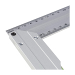 Escuadra de aluminio con nivel de burbuja en la base y regla de 30cm séptima vista