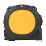 Flexómetro con ventana superior de visualización y cinta doble cara 3M color amarillo oscuro primera vista